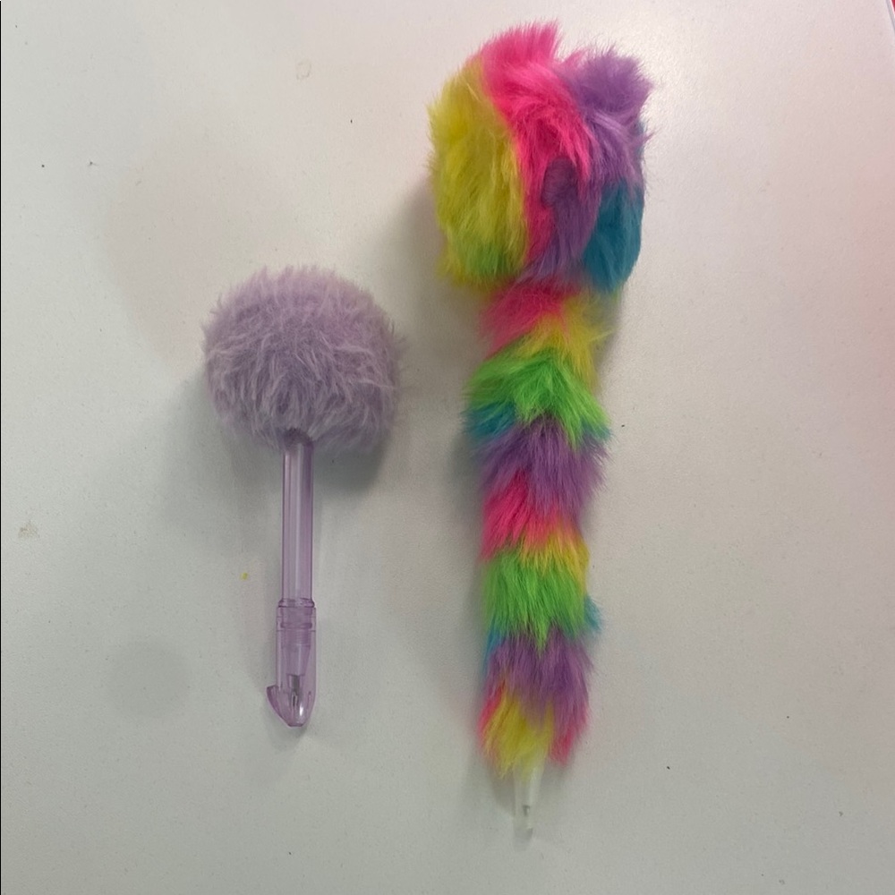 Colorful Furry Pens Set